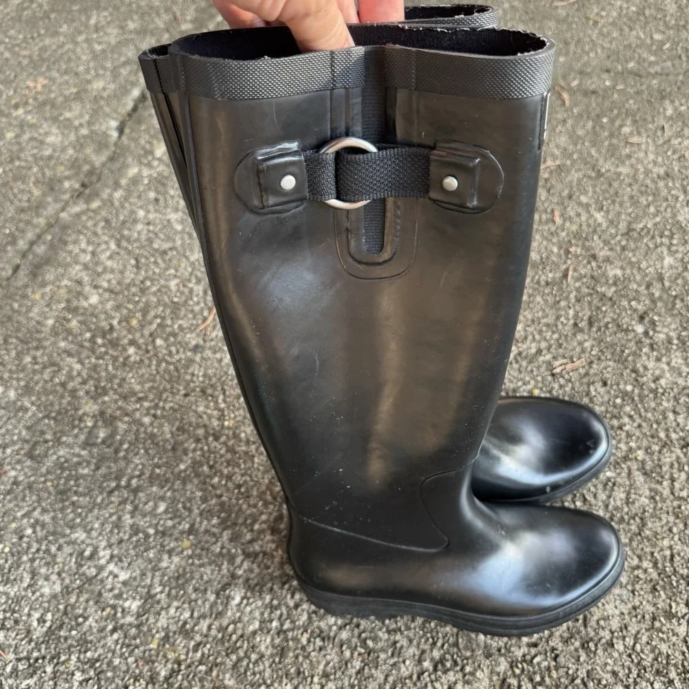 Helly Hansen Veierland 2 Waterproof Rain Boot Size 6 Women's BLACK Knee High